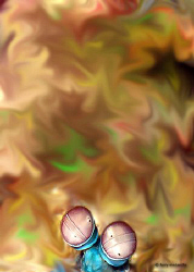 Mantis in the Sky with Diamonds (Underwater Hallucination) by Larry Medenilla 